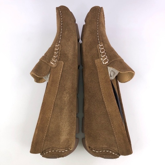 The Men’s Store Bloomingdales Tan Penny Suede Driving Loafers main image 8